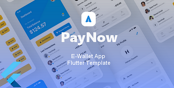 [Download] PayNow | E-Wallet App Flutter Template 