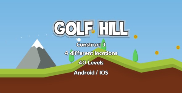 [Download] Golf Hill – HTML5 Game (Construct 3) 