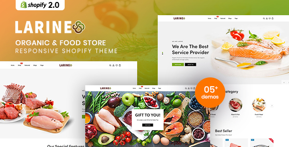 [Download] Larine – Organic & Food Store Shopify Theme 