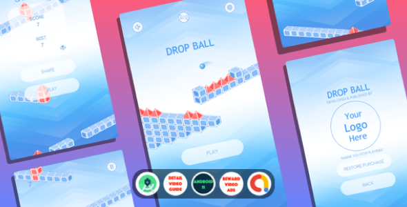 [Download] Drop Ball – A Hypercasual Game with Admob Ads 