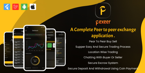 [Download] Pexeer – A Complete Peer to Peer Cryptocurrency Flutter App 