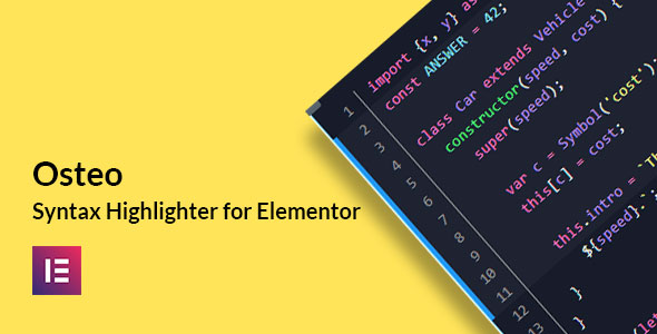 [Download] Osteo Syntax Highlighter for Elementor 