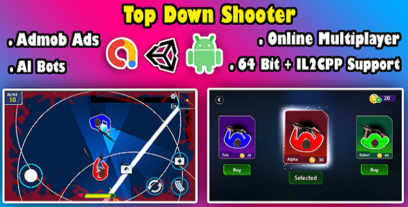 [Download] Top Down Shooter Online Multiplayer Game Unity Source Code 