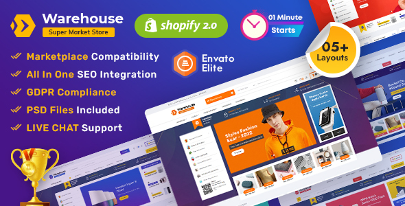 [Download] Warehouse Advanced Shopify Multi-purpose Mega Electronics Store 