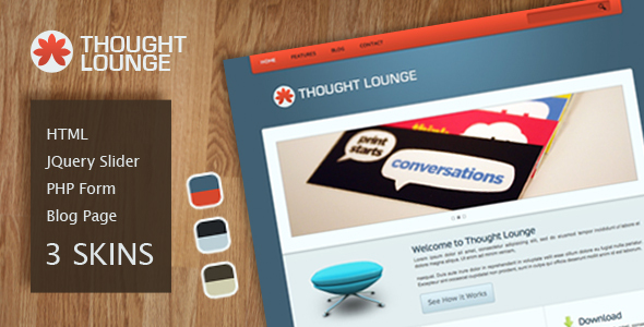 Download Thought Lounge HTML Template Nulled 