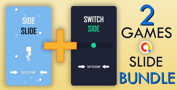 [Download] 2 Games Slide Bundle – SideSlide + SwitchSide with AdMob Ads 