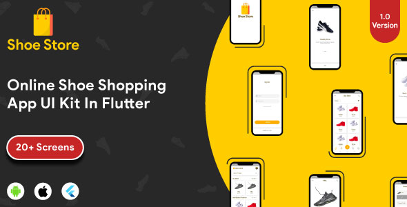 [Download] Shoe Store – Shopping App Flutter UI kit 