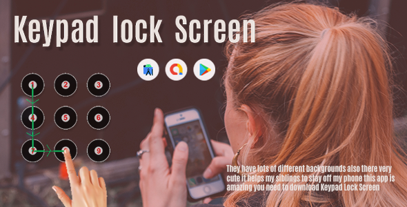 [Download] Keypad Lock Screen – Keypad Lock – Phone Secure – patterns Lock Screen – Lock Screen – Admob Ads 