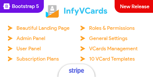 Nulled InfyVCards-SaaS – Multi User Business Card Builder SaaS – VCards free download