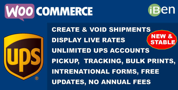 [Download] WooCommerce UPS Label & Live Rates 