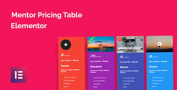 [Download] Mentor Pricing Table for Elementor 