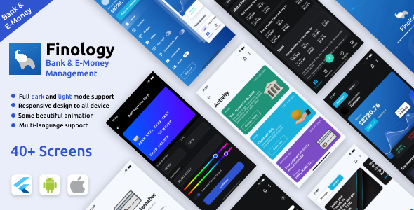 Nulled Online Bank & E-Money Management and Stock Market Android + Ios App Template | Flutter | Finology free download