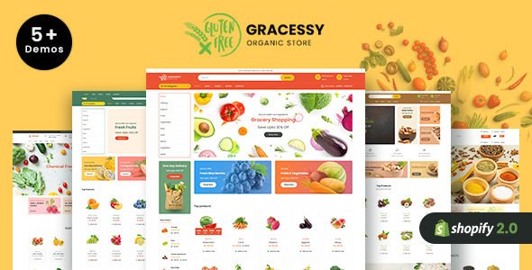[Download] Gracessy | Grocery, Supermarket Shopify Theme 