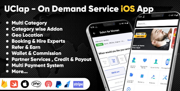[Download] UClap – On Demand Home Service App | UrbanClap Clone | Handyman | iOS App 