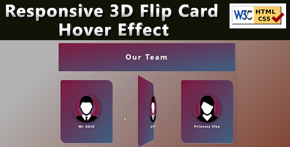 [Download] Responsive 3D Animated Card Hover Effect – Bootstrap, CSS3 