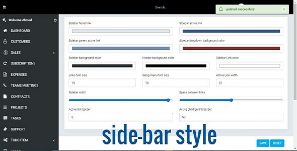 [Download] Perfex CRM Custom Sidebar Style 