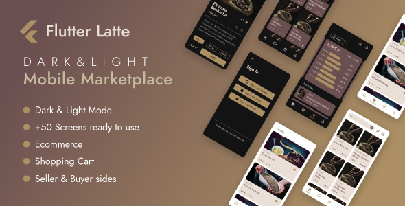 [Download] Coffee Market UI Kit – Flutter 