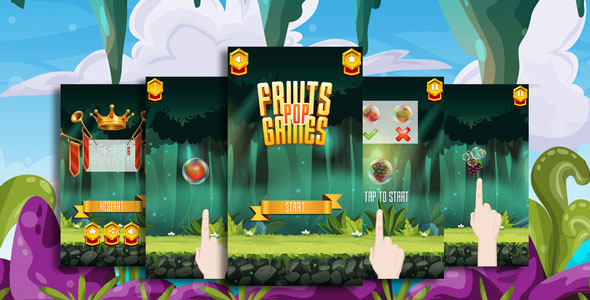 [Download] Fruits Games Pop Game Template 