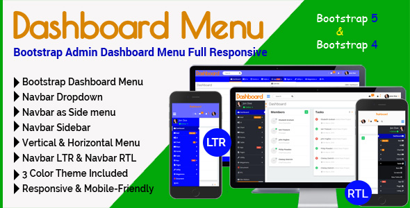 [Download] Dashboard Menu – Bootstrap Admin Dashboard Menu Full Responsive 