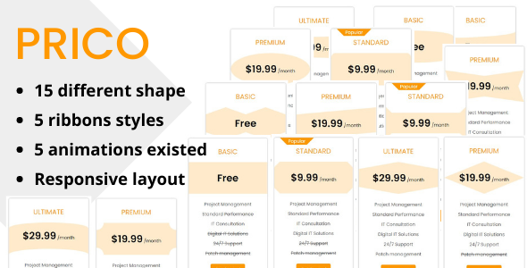 [Download] Prico – Responsive Pricing Tables 