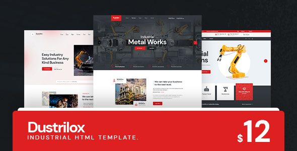 [Download] Dustrilox – Factory & Industry HTML5 Template 