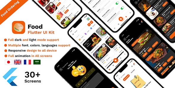 [Download] Food Ordering Flutter UI kit 