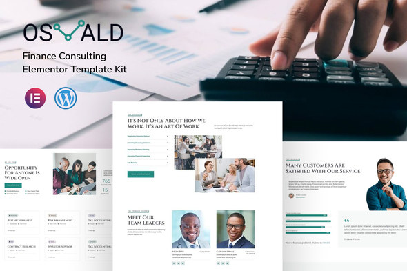 [Download] Osvald – Finance Consulting Elementor Template Kit 