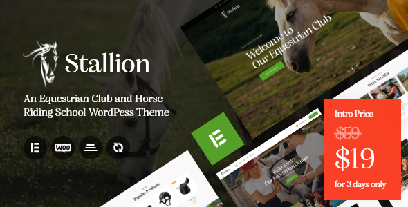 Nulled Stallion – An Equestrian Club and Horse Riding School WordPess Theme free download