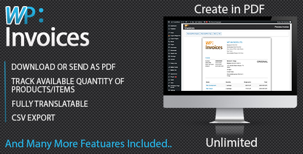 Nulled WP Invoices – PDF Electronic invoicing system free download