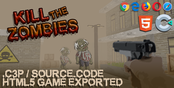 [Download] Kill The Zombies (3D Game – FPS) HTML5 Game – With Construct 3 File 