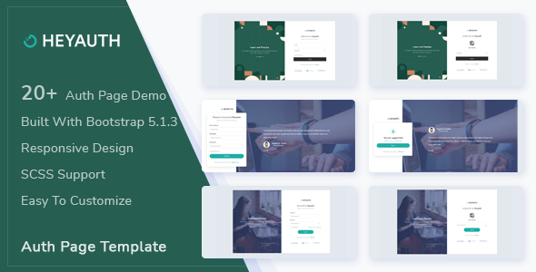 [Download] Heyauth – Authentication HTML5 Pages Template 