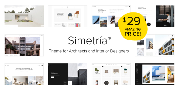 [Download] Simetria – Architecture & Interior WordPress Theme 