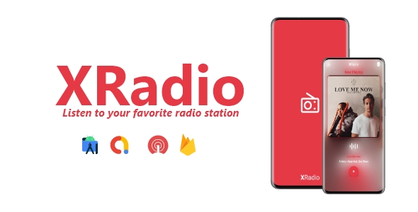 [Download] XRadio – Single Station Radio App | ADMOB, ONESIGNAL, FIREBASE 