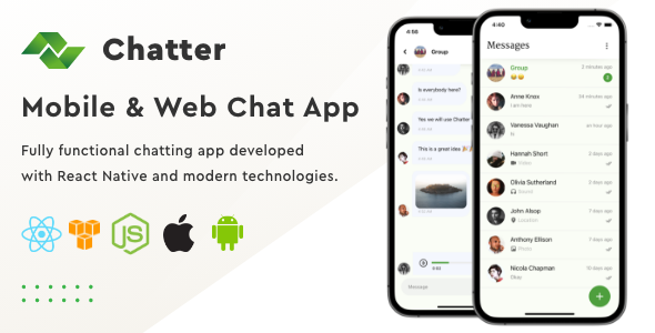 [Download] Chatter | Mobile & Web Chat App 