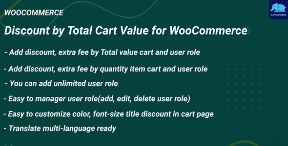 [Download] Discount by Total Cart Value for WooCommerce 