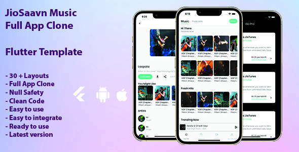 [Download] music full app template in flutter / flutter music app template 