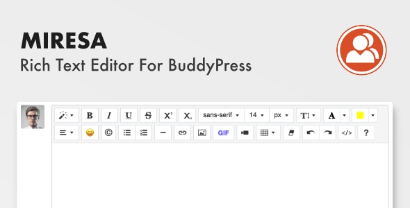 [Download] Miresa – WordPress Rich Text Editor For BuddyPress 