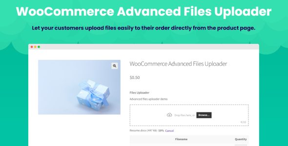 [Download] WooCommerce Advanced Files Uploader 