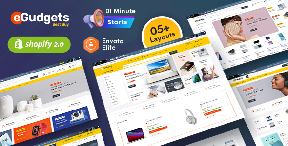 Nulled eGudgets – Advanced Multi-purpose Mega Electronics Store Shopify OS 2.0 Theme free download