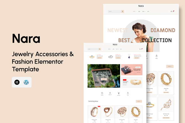 [Download] Nara – Jewelry Accessories Store Template Kit 