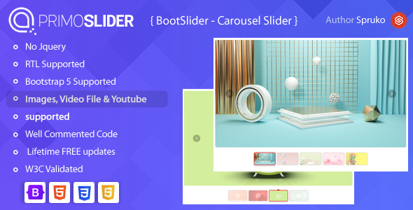 [Download] PrimoSlider– Bootstrap Carousel Slider Plugin 