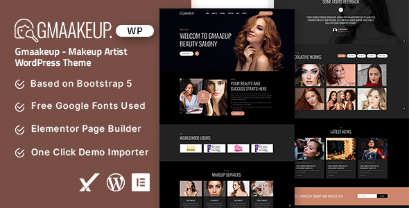 [Download] Gmaakeup – Makeup Artist WordPress Theme 