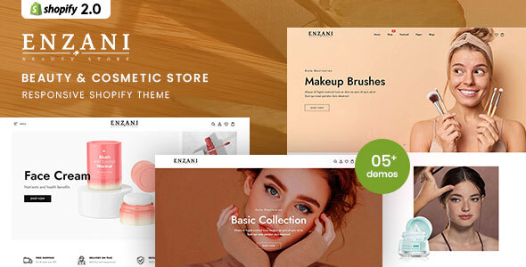 [Download] Enzani – Beauty & Cosmetics Responsive Shopify Theme 