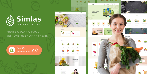 Nulled Simlas – Fruits Organic Food Responsive Shopify Theme free download