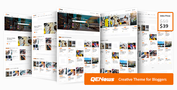 [Download] Qenews – Creative WordPress Theme for Bloggers 