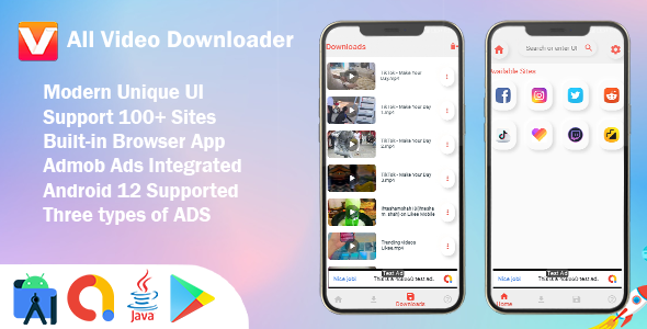 Nulled All Video Downloader with Built-in Browser | Fast Speed Downloader with Admob Ads free download