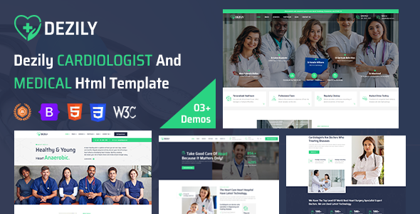[Download] Dezily – Cardiologist Hospital Html Template 