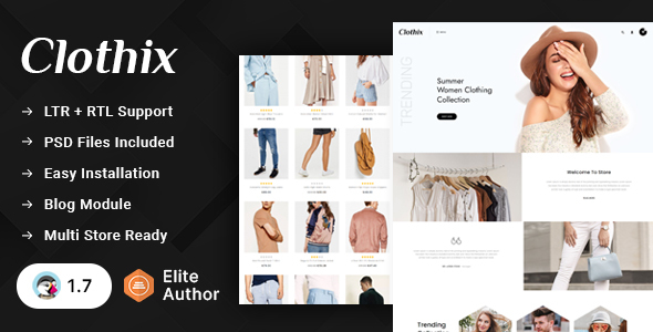 [Download] Clothix – Minimal Fashion Store Prestashop 1.7 Responsive Theme 