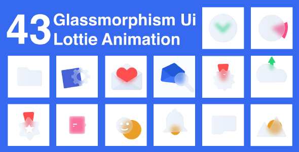 [Download] Glassmorphism Ui Lottie Animation 