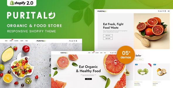 [Download] Purital – Organic & Food Store Shopify 2.0 Theme 
